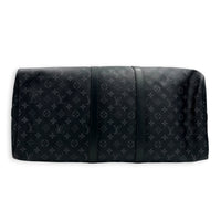 Keepall Duffle Bag 55 Monogram Eclipse in Monogram Coated Canvas, Silver hardware