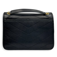 Niki Baby Black Shoulder Bag in Lambskin, Monochrome hardware
