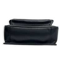 Niki Baby Black Shoulder Bag in Lambskin, Monochrome hardware