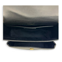 Niki Baby Black Shoulder Bag in Lambskin, Monochrome hardware