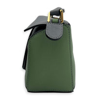 Puzzle Crossbody Bag Mini Multi-colour in Calfskin, Gold hardware