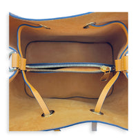NeoNoe Bucket Bag MM Brown in Coated Canvas, Gold hardware