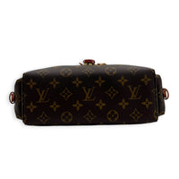 Odyssée Brown Shoulder Bag in Monogram Coated Canvas, Gold hardware