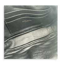 Lou Crossbody Bag Dark Powder in Calfskin, Gold hardware
