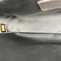 Flap Shoulder Bag Black Metallic in Caviar Leather, Silver hardware