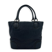 CC Tote Bag Black in Calfskin, Gunmetal hardware