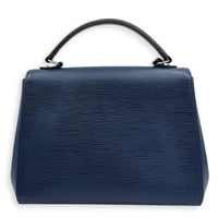 Cluny Top Handle Bag Indigo in Epi Leather, Silver hardware