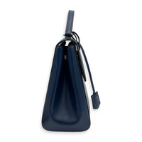 Cluny Top Handle Bag Indigo in Epi Leather, Silver hardware