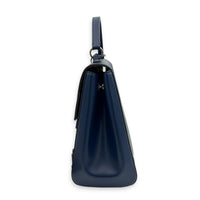 Cluny Top Handle Bag Indigo in Epi Leather, Silver hardware
