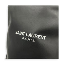 Teddy Black Bucket Bag in Calfskin, Silver hardware