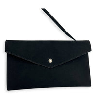 Teddy Black Bucket Bag in Calfskin, Silver hardware