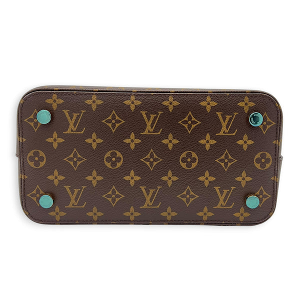 Lockit Top Handle Bag Monogram in Monogram Coated Canvas, Gold hardware