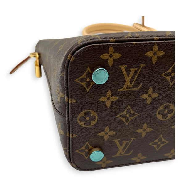 Lockit Top Handle Bag Monogram in Monogram Coated Canvas, Gold hardware