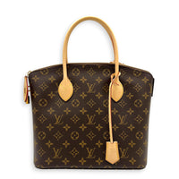Lockit Top Handle Bag Monogram in Monogram Coated Canvas, Gold hardware