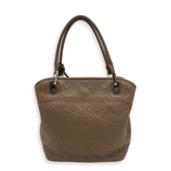 Mahina Shoulder Bag Grey in Mahina Leather, Silver hardware