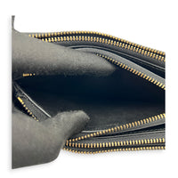 Saddle Trio Crossbody Bag Black in Calfskin, Gold hardware