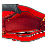 Bright Bit Red Top Handle Bag in Calfskin, Gold hardware