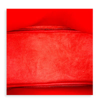 Bright Bit Red Top Handle Bag in Calfskin, Gold hardware
