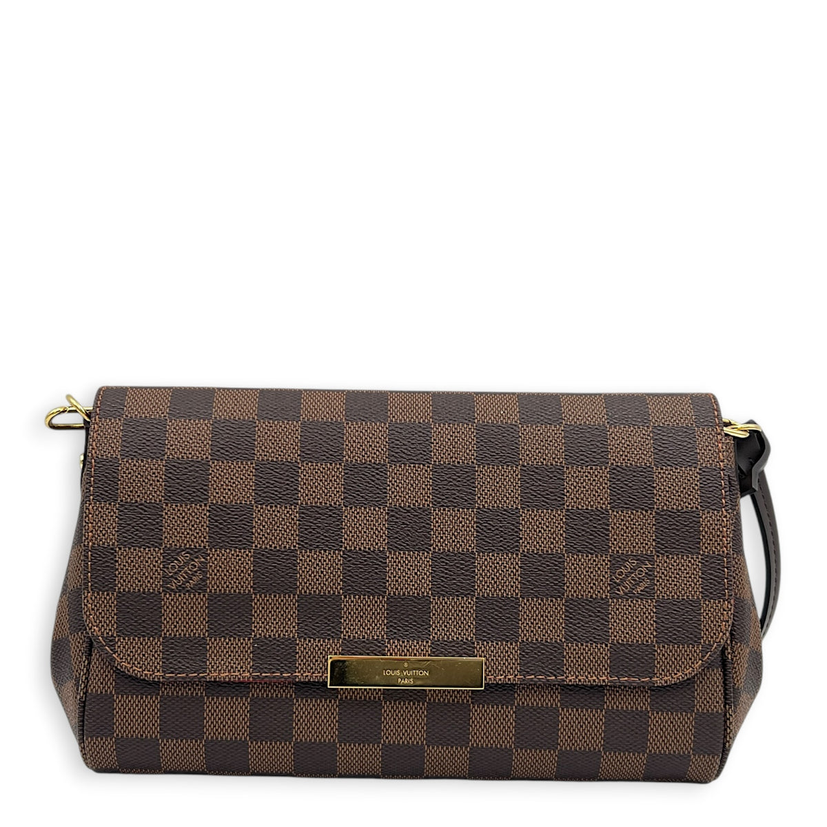 Favourite Clutch Ebene, Gold hardware