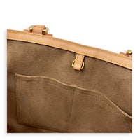 Steamer Tote Bag Noir in Coated Canvas, Gold hardware