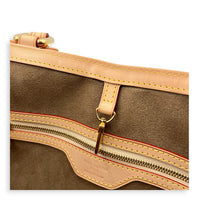 Steamer Tote Bag Noir in Coated Canvas, Gold hardware