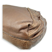Spy Shoulder Bag Large Brown in Nappa Leather, Gold hardware