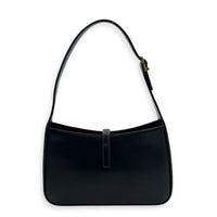 Le 5 A 7 Shoulder Bag Black in Calfskin, Gold hardware