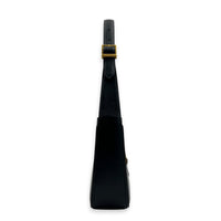 Le 5 A 7 Shoulder Bag Black in Calfskin, Gold hardware