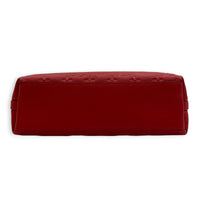 Bastille PM Red Shoulder Bag in Monogram Empreinte Leather, Gold hardware