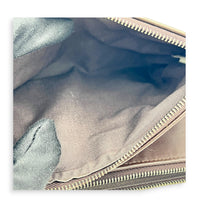 Intrecciato Card Holder Ebano in Intrecciato Leather, Gunmetal hardware
