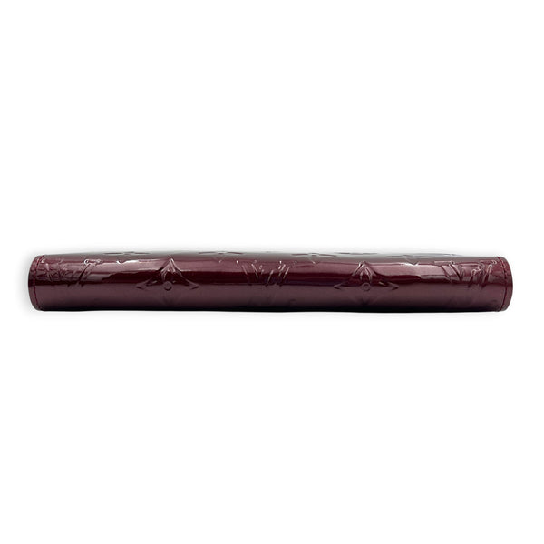 Zippy Wallet Long Amarante in Monogram Vernis Leather, Gold hardware