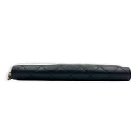 Cambon Wallet Long Black in Lambskin, Silver hardware