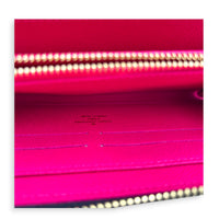 Zippy Wallet Noir Multicolore in Coated Canvas, Gold hardware