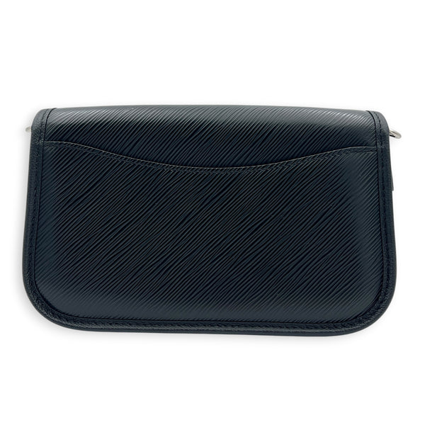 Buci Black Shoulder Bag in Epi Leather, Silver hardware