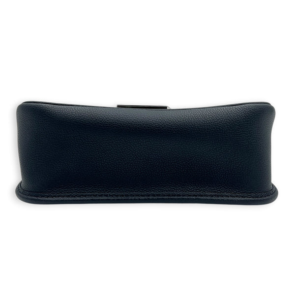 Buci Black Shoulder Bag in Epi Leather, Silver hardware