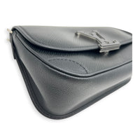 Buci Black Shoulder Bag in Epi Leather, Silver hardware