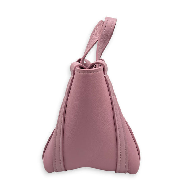 Everyday Pink Tote Bag in Calfskin, Silver hardware