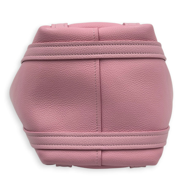 Everyday Pink Tote Bag in Calfskin, Silver hardware
