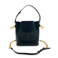 C'est Bucket Bag Medium Black in Calfskin, Gold hardware