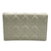 Miss Dior Wallet On Chain White, Gold hardware