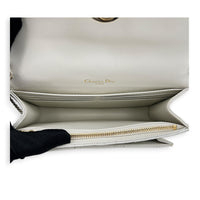 Miss Dior Wallet On Chain White, Gold hardware