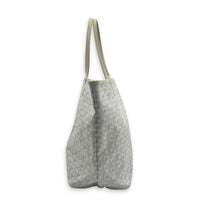 Saint Louis Tote Bag PM White in Coated Canvas, Silver hardware