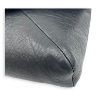 Cassandra Envelope Crossbody Bag Black in Lambskin, Silver hardware