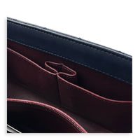 CC Filigree Shoulder Bag Medium Navy in Caviar Leather, Gold hardware