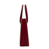 Daily Top Handle Bag Red in Goat Leather, Gold hardware