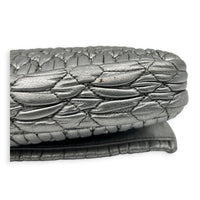 Crystal Shoulder Bag Silver in Calfskin, Silver hardware