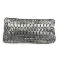 Crystal Shoulder Bag Silver in Calfskin, Silver hardware