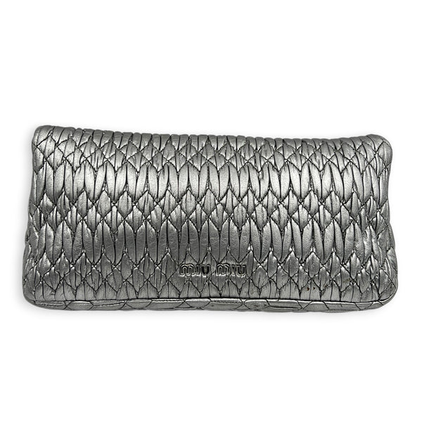 Crystal Shoulder Bag Silver in Calfskin, Silver hardware