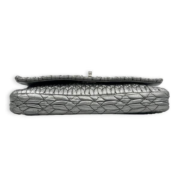 Crystal Shoulder Bag Silver in Calfskin, Silver hardware