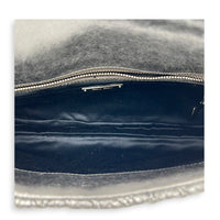 Crystal Shoulder Bag Silver in Calfskin, Silver hardware